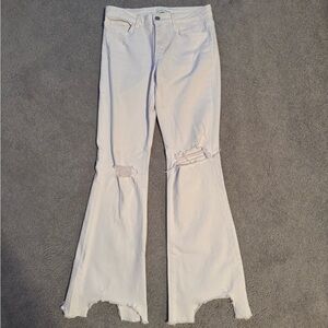 White Flying Monkey Ripped Jeans